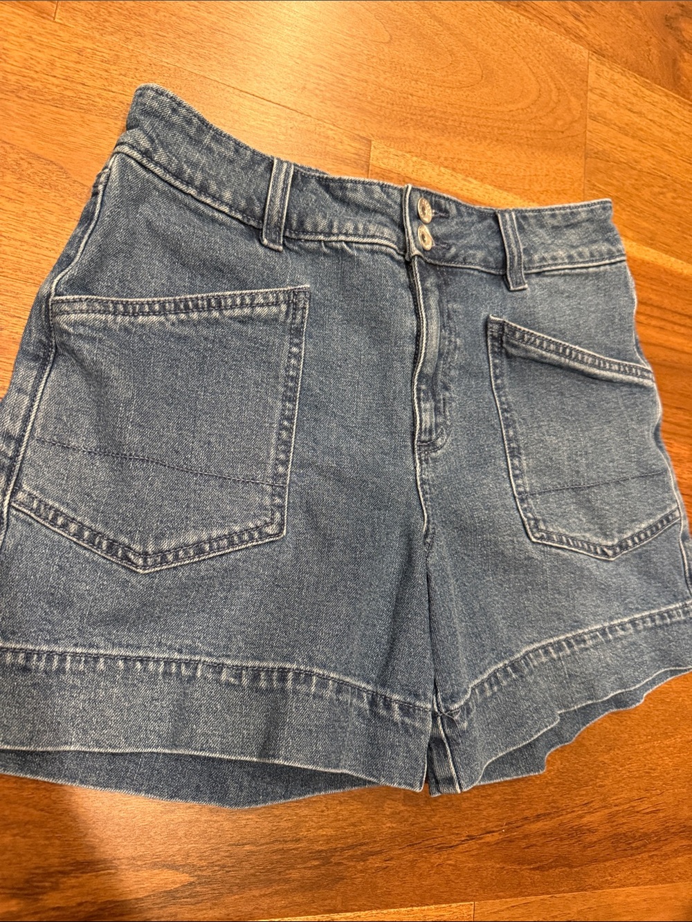 Sanctuary Light Blue High-Rise Denim Shorts